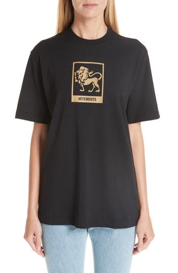 Women's Vetements Horoscope T-shirt - Black