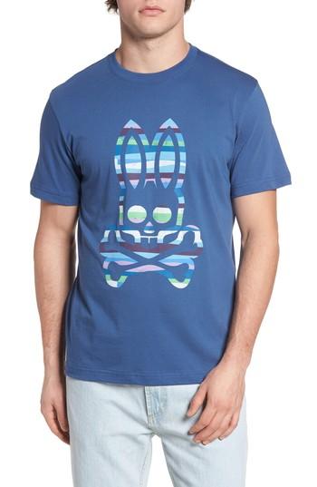Men's Psycho Bunny Logo Graphic T-shirt (xl) - Blue