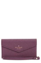 Women's Kate Spade New York Iphone 7/8 & 7/8 Leather Wristlet - Purple