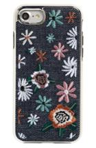 Rebecca Minkoff Luxe Double Up Embroidered Iphone 7/8 Case - Black