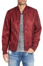 Men's The Rail Nylon Bomber Jacket, Size - Burgundy