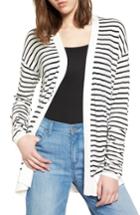Women's Halogen Ruched Sleeve Cardigan - Ivory