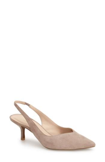 Women's Pelle Moda 'oasis' Pointy Toe Slingback Pump .5 M - Beige