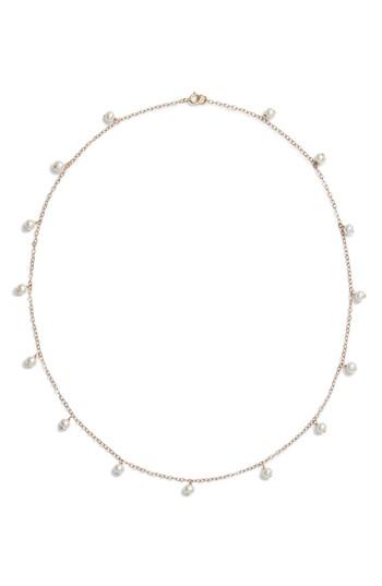 Women's Poppy Finch Baby Pearl Station Short Necklace