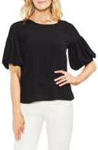 Women's Vince Camuto Bubble Sleeve Blouse, Size - Black
