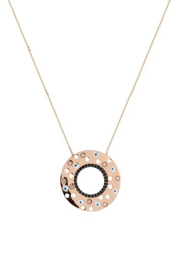 Women's Anuja Tolia Evil Eye & Crystal Disc Necklace