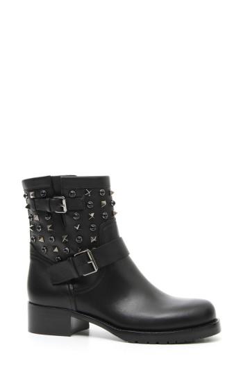 Women's Valentino Garavani 'rockstud Rolling' Biker Boot