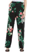 Women's Vince Camuto Havana Tropical Wide Leg Pants - Black