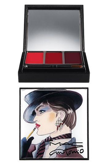 Antonio Lopez For Mac ?3 Color - Red? Lip Palette (limited