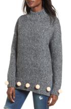 Women's Elodie Pompom Sweater - Black