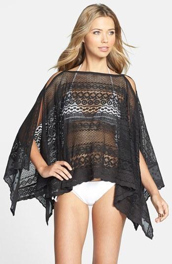 Sol & Mer Crochet Cover-up Black Ink