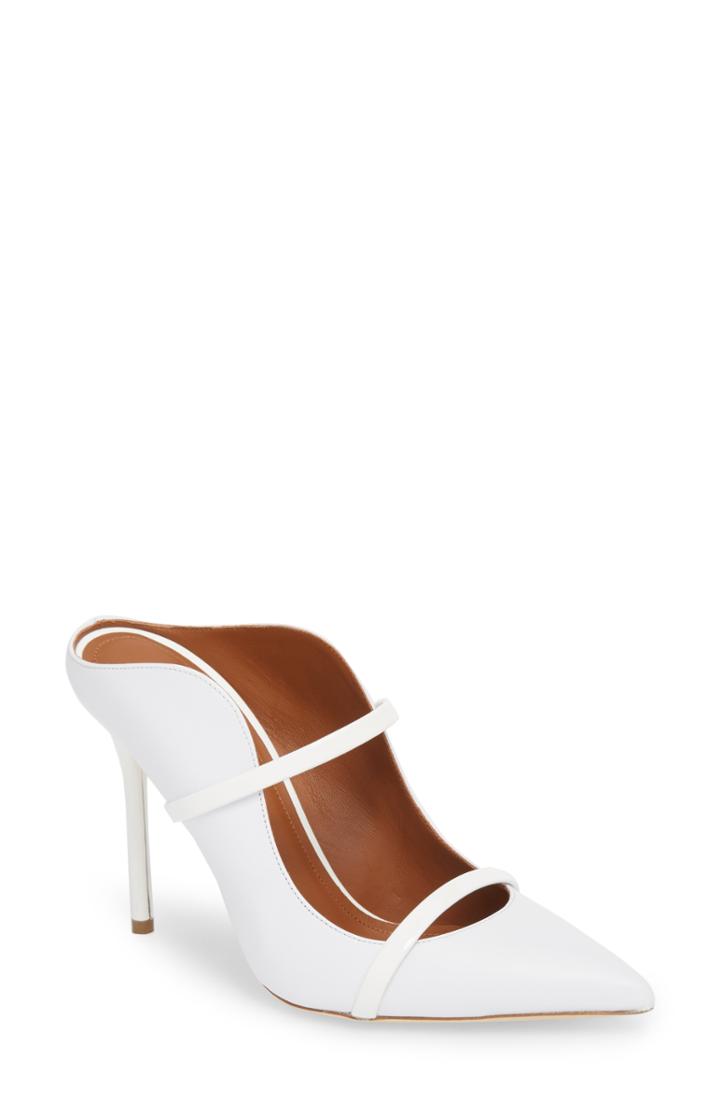 Women's Malone Souliers By Roy Luwolt Maureen Double Band Mule Us / 36.5eu - White