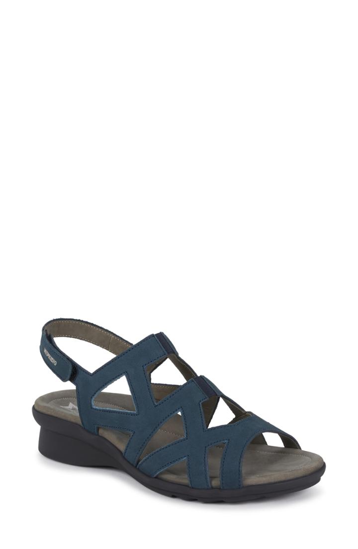 Women's Mephisto Pamela Sandal M - Blue