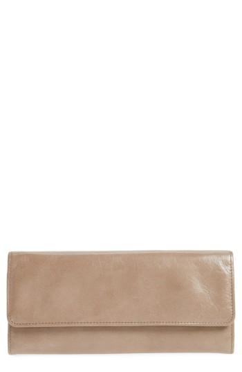 Women's Hobo 'sadie' Leather Wallet - Grey