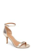 Women's Halogen Audrey Ankle Strap Sandal .5 M - Metallic