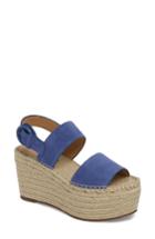 Women's Marc Fisher Ltd Renni Espadrille Platform Wedge Sandal .5 M - Blue