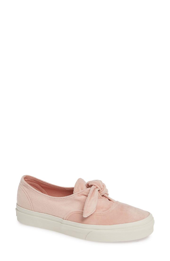Women's Vans Ua Authentic Bow Slip-on Sneaker M - Pink