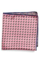 Men's Nordstrom Men's Shop Four Panel Silk Pocket Square, Size - Pink