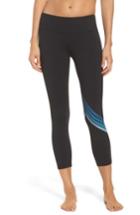 Women's Aviator Nation Chevron Capris, Size X-small - Blue