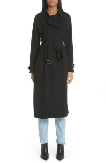 Women's Noir Kei Ninomiya Double Breasted Coat - Black