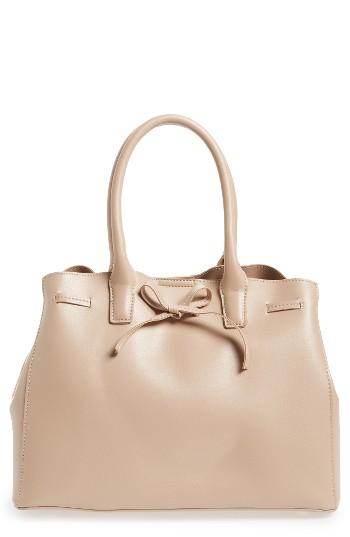 Sole Society Layton Faux Leather Satchel - Pink