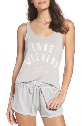 Women's Junk Food Lounge Tank - Grey