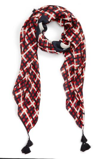Women's Tory Burch Princess Plaid Wool Scarf