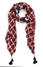 Women's Tory Burch Princess Plaid Wool Scarf