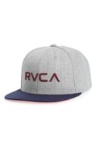 Men's Rvca Twill Snapback Baseball Cap - Grey