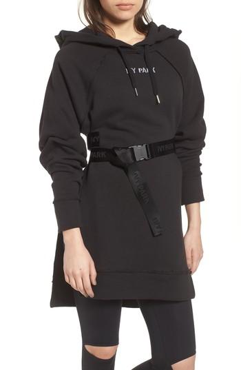 Women's Ivy Park Harness Belt Hoodie - Black