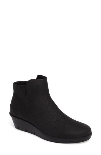 Women's Ecco Skyler Wedge Boot -6.5us / 37eu - Black