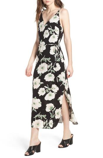 Women's Soprano Tie Waist Maxi Dress - Black