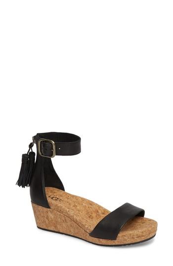 Women's Ugg Zoe Wedge Sandal M - Black