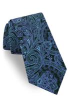 Men's Ted Baker London Chester Paisley Silk Tie, Size - Blue