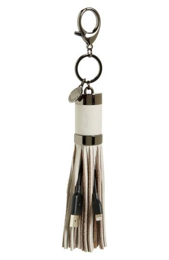 Rebecca Minkoff Always On Leather Power Tassel Bag Charm