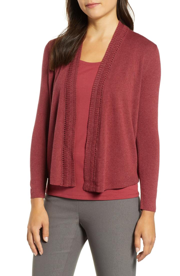 Women's Nic+zoe Enhance Open Front Cardigan