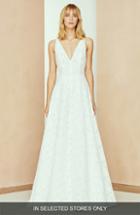 Women's Nouvelle Amsale Channing Lace A-line Gown, Size In Store Only - Ivory