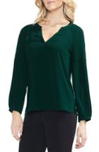 Women's Vince Camuto Bubble Sleeve Crepe Blouse - Green