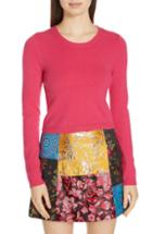 Women's Alice + Olivia Ciara Cropped Cashmere Blend Sweater - Pink