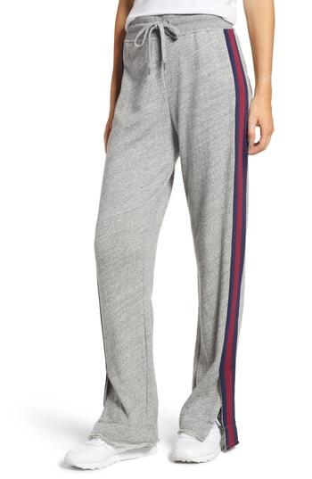 Women's Splendid Varsity Stripe Track Pants - Grey