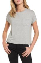 Women's Pst By Project Social T Stripe Pocket Tee - Grey