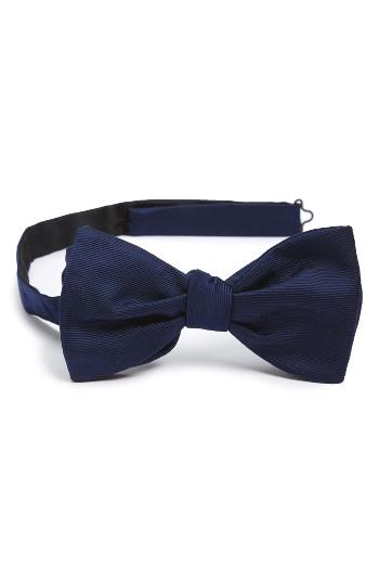 Men's Eton Grosgrain Silk Bow Tie, Size - Blue