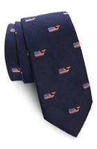 Men's Vineyard Vines Whale Flag Kennedy Silk Tie, Size - Blue