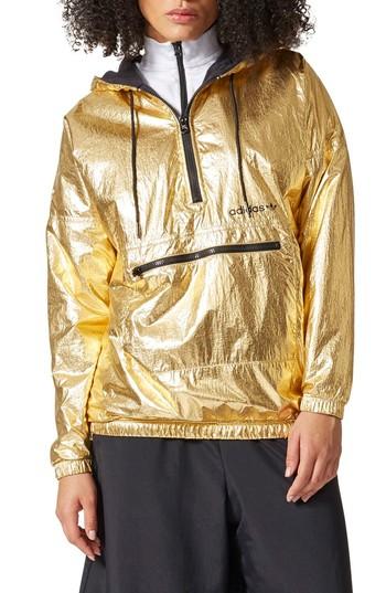 Women's Adidas Originals Golden Windbreaker Jacket - Yellow