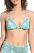 Women's Rvca In Bloom Triangle Bikini Top