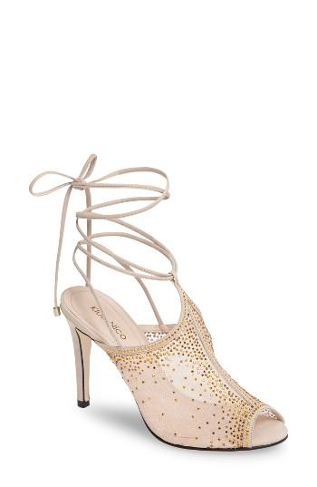 Women's Klub Nico Margeaux Embellished Wraparound Sandal M - Beige