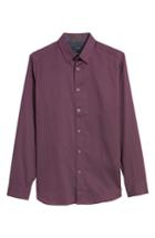 Men's Ted Baker London Modern Slim Fit Print Sport Shirt (xl) - Purple