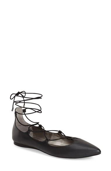 Women's Bp. 'katrina' Pointy Toe Ghillie Flat