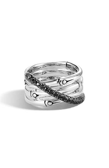 Women's John Hardy Bamboo Black Sapphire & Spinel Ring