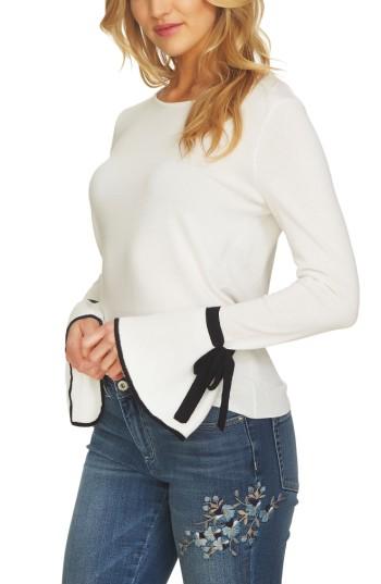 Women's Cece Tie Cuff Sweater - Ivory